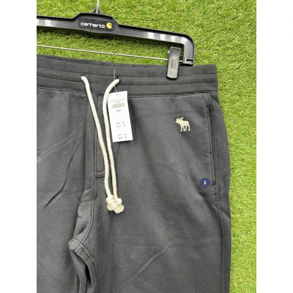 Abercrombie & Fitch Sweatpants Mens Small Relaxed Fit Tapered Leg Fleece NWT